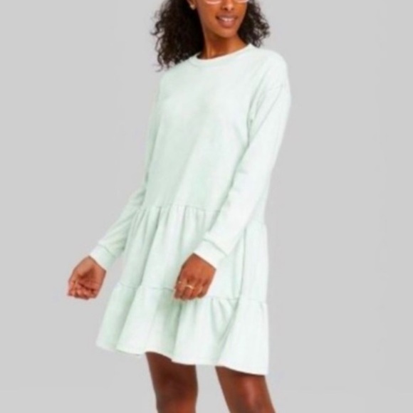 (XXL)- Wild Fable Women’s Mineral Wash Long Sleeve Sweatshirt Dress‎ - Picture 8 of 8
